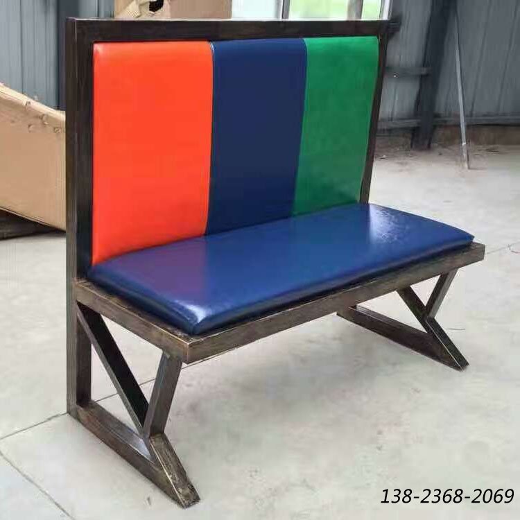 鐵藝沙發，做舊卡座沙發